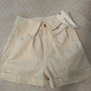 Stella McCartney waist cross over denim shorts